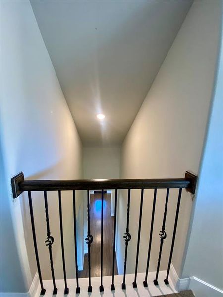 View of entry from upstairs gameroom View of entry from upstairs gameroom