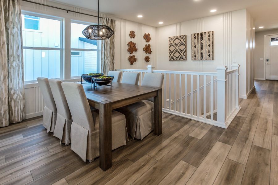 Representative furnished interior of a home built from the Christie by Hartford Homes in Trailside, Timnath (Image 45).