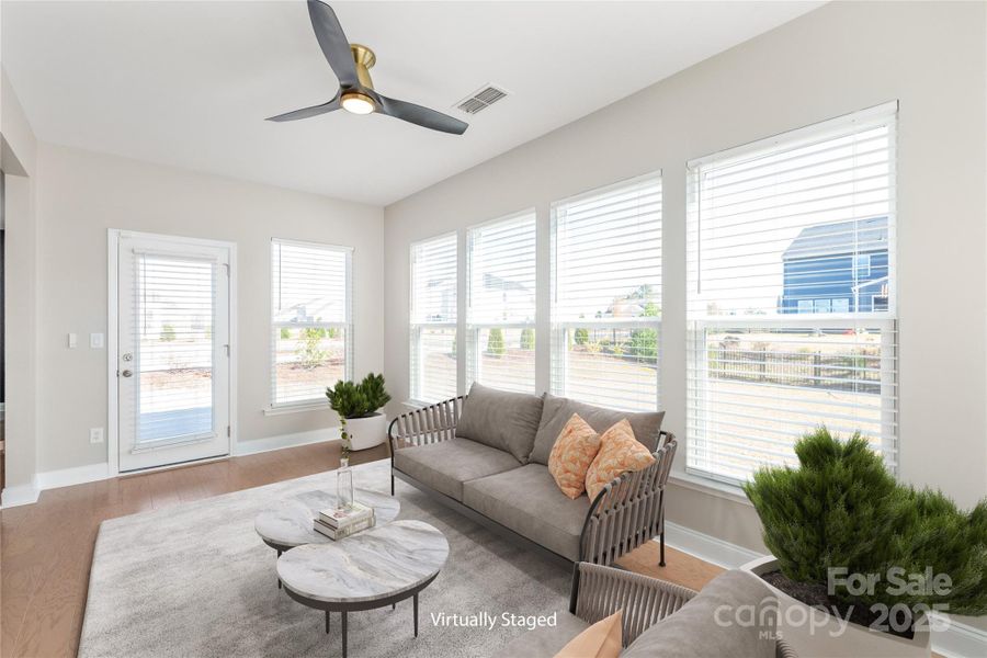 Furnished interior view inside a new home in , Charlotte (Image 5). Furnished interior view inside a new home in , Charlotte (Image 5).