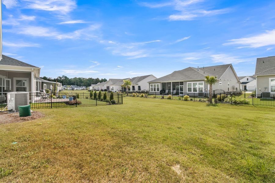 Exterior details and patio area of a home in Horizons at Summers Corner | 55+, Summerville (Image 27).
