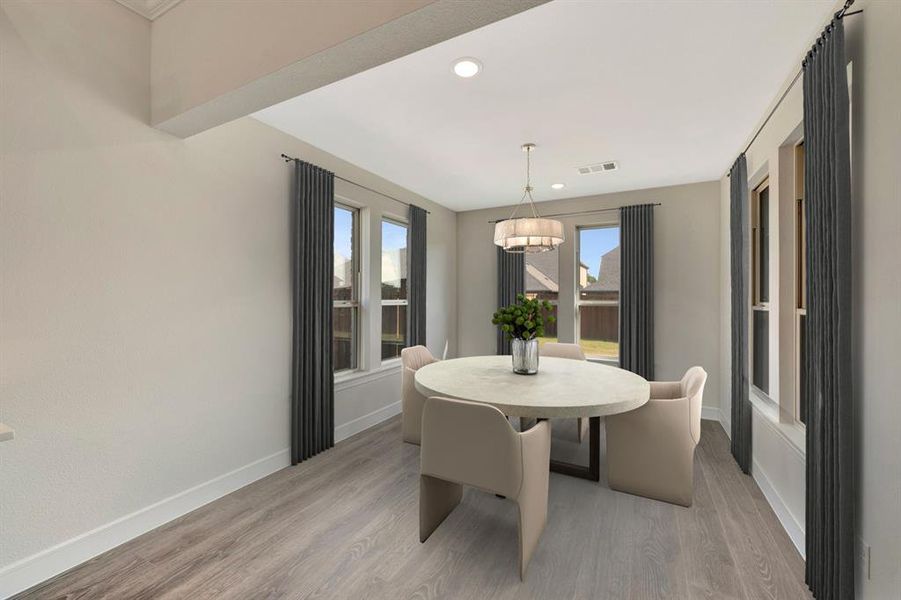 Furnished interior view inside a new home in Sterling Greene, Arlington (Image 18). Furnished interior view inside a new home in Sterling Greene, Arlington (Image 18).