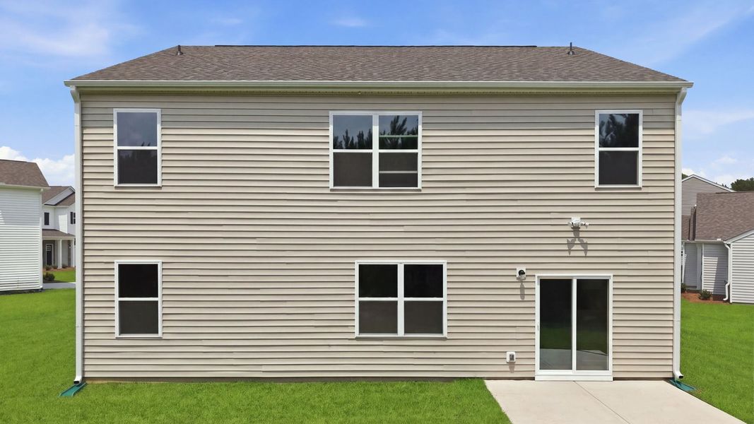 Exterior details and patio area of a home in Villa Grande, Winterville (Image 21).