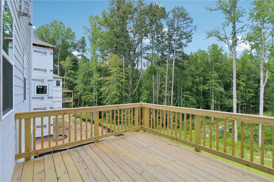 Exterior details and patio area of a home in Bailey Fence, Dacula (Image 31).