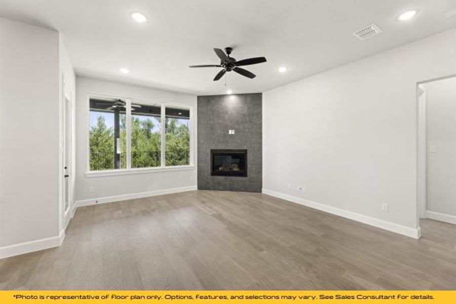 Representative unfurnished interior of a home built from the The Cayman by Stonefield Homes in The Highlands, Rockwall (Image 83).