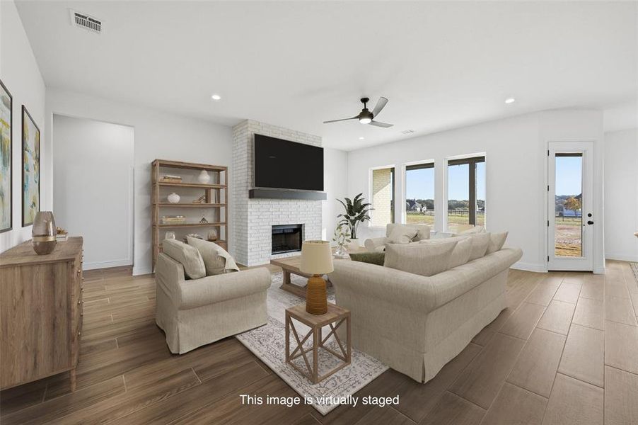 Furnished interior view inside a new home in , Azle (Image 27).
