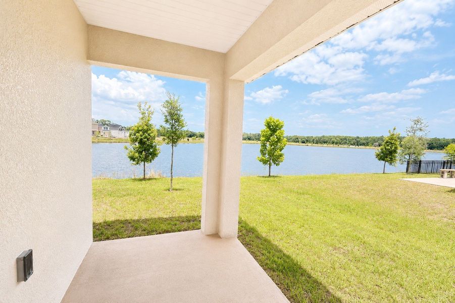 Exterior details and patio area of a home in Harmony Central, St. Cloud (Image 3).