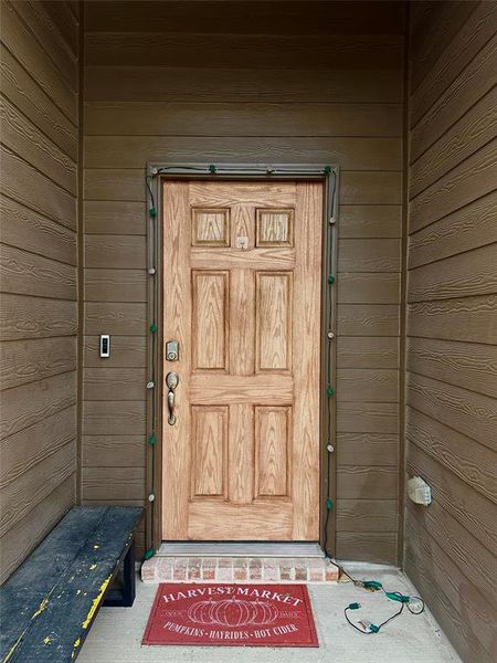 Exterior details and patio area of a home in , Godley (Image 3).