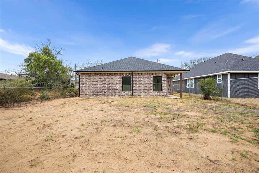 Exterior details and patio area of a home in , Tyler (Image 19). Exterior details and patio area of a home in , Tyler (Image 19).