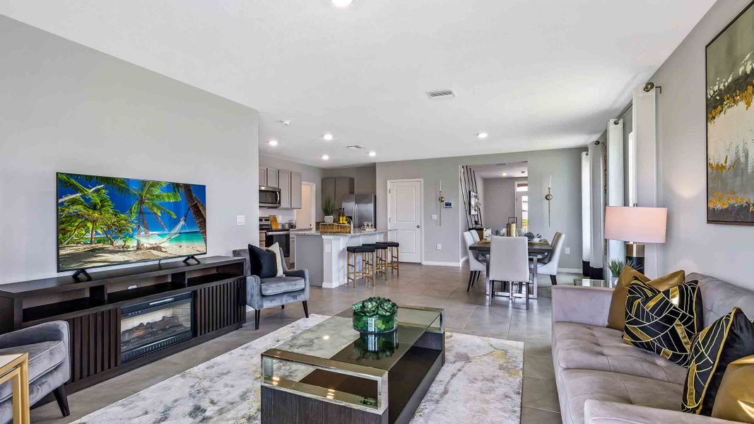 Representative furnished interior of a home built from the Robie II by D.R. Horton in Star Farms at Lakewood Ranch, Bradenton (Image 9).