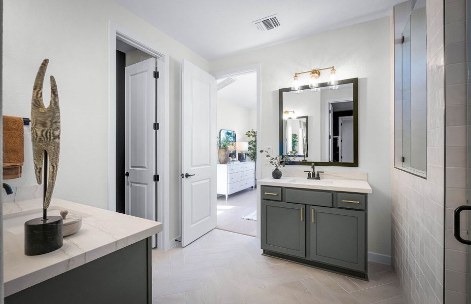 Representative furnished interior of a home built from the Sanford by Pulte Homes in Kuempel Farms, Pflugerville (Image 53).