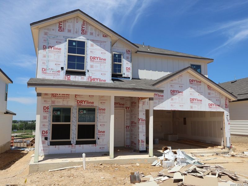 In-progress construction of a new home in Mesquite Ridge, San Antonio, TX (Image 35).