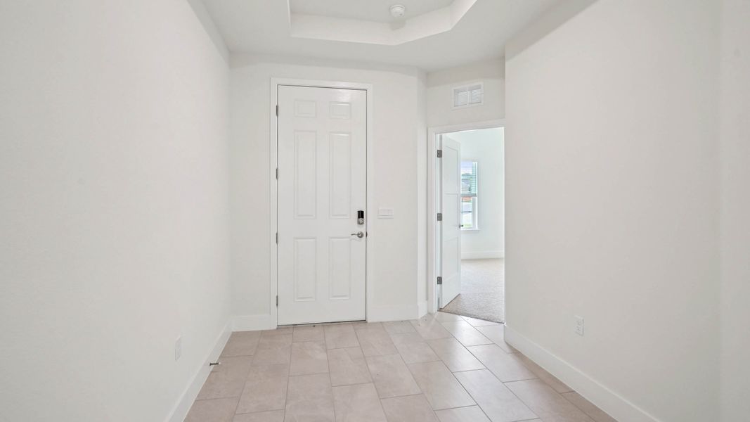 Representative unfurnished interior of a home built from the Camden by D.R. Horton in Buchanan Trails, Newberry (Image 19).
