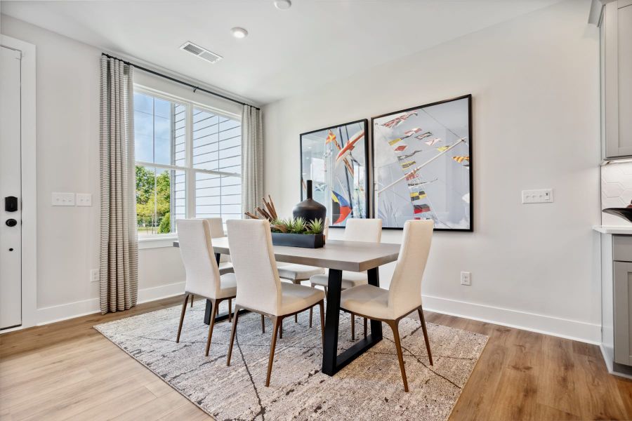 Representative furnished interior of a home built from the Allison by Tri Pointe Homes in Seven Oaks, Belmont (Image 6).