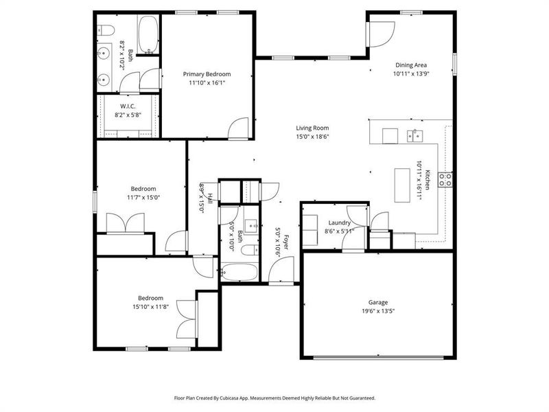 2D floor plan layout of this home in , Granbury, TX (Image 4).