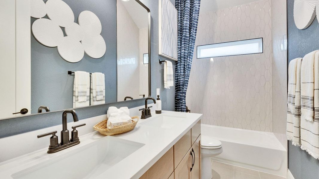 Furnished interior view inside a new home in Preserve at Lakeside Meadows, Pflugerville (Image 20).