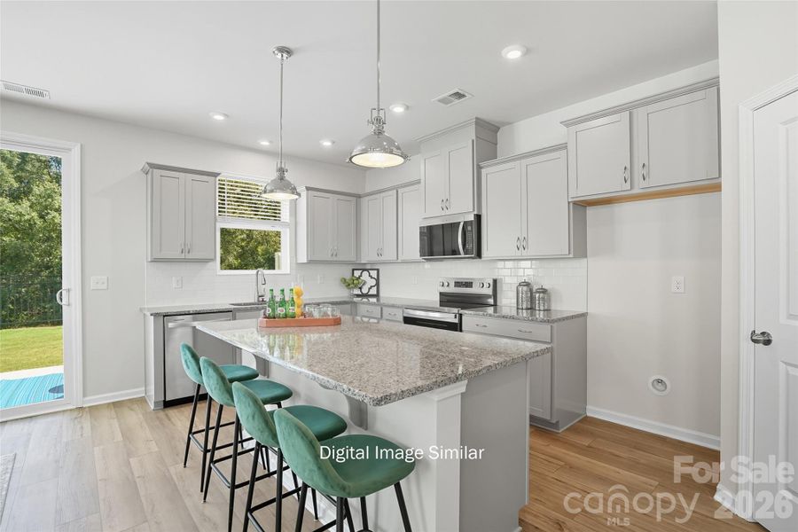 Furnished interior view inside a new home in Bailey Run, Charlotte (Image 13).