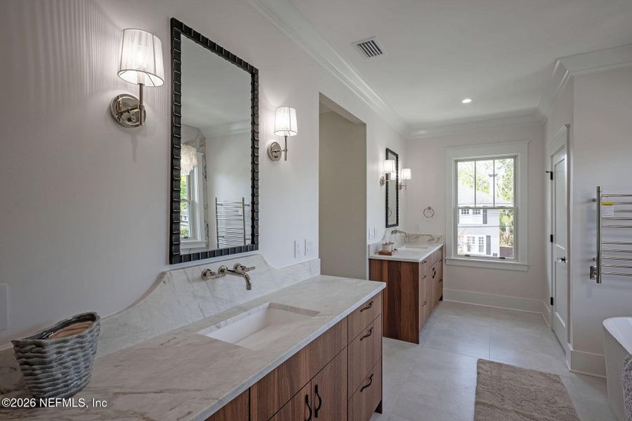 Furnished interior view inside a new home in , Jacksonville (Image 98).