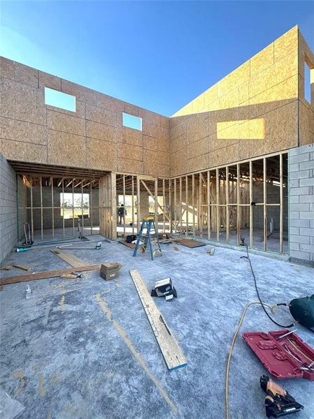 In-progress construction of a new home in Trailside, Mount Dora, FL (Image 7).