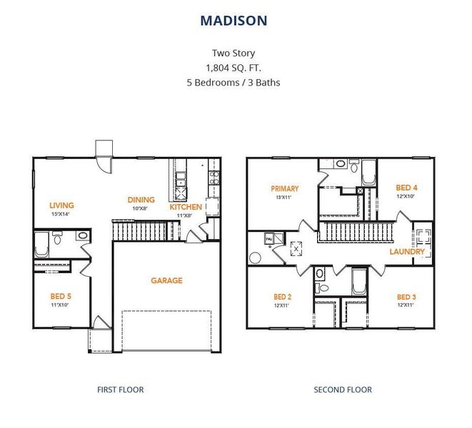 2D floor plan layout of this home in Stoney Ridge, Hudson, TX (Image 3). 2D floor plan layout of this home in Stoney Ridge, Hudson, TX (Image 3).