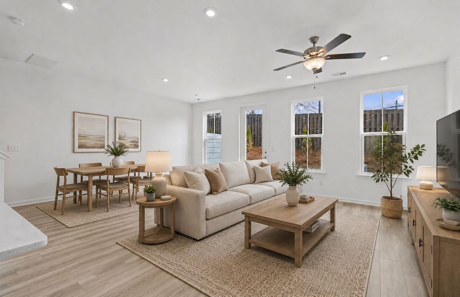 Furnished interior view inside a new home in Alston Park, Greenville (Image 9). Furnished interior view inside a new home in Alston Park, Greenville (Image 9).