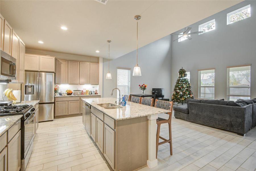 Furnished interior view inside a new home in Breckenridge Park, Rosenberg (Image 10). Furnished interior view inside a new home in Breckenridge Park, Rosenberg (Image 10).