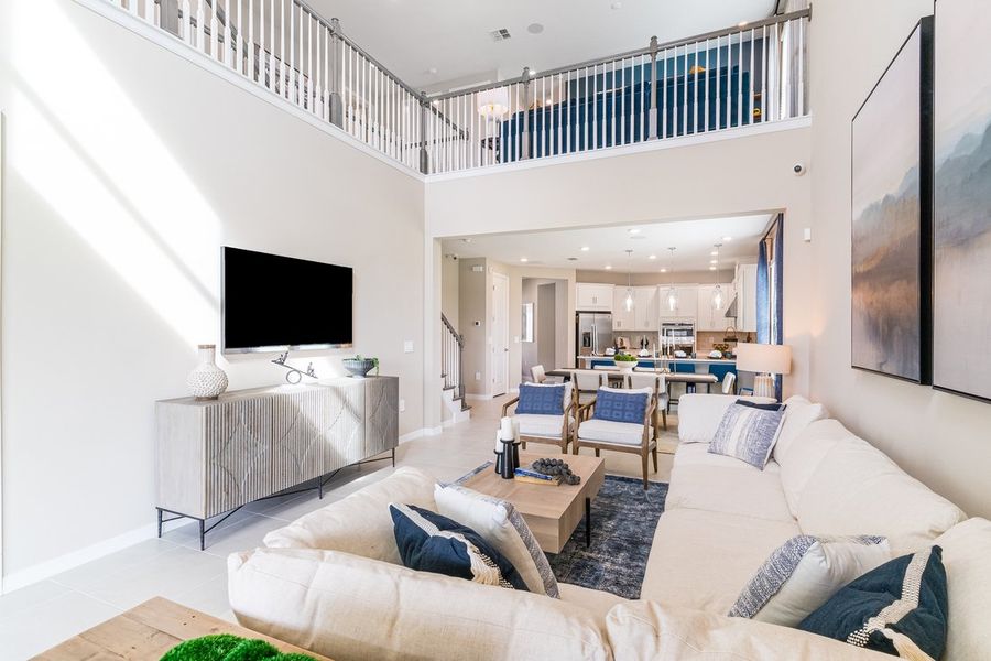 Furnished interior view inside a new home in Center Lake Ranch Community Group Page, St. Cloud (Image 25).