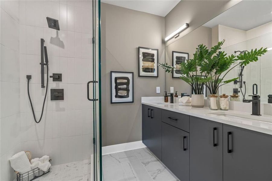 Furnished interior view inside a new home in The Harman, Atlanta (Image 15).