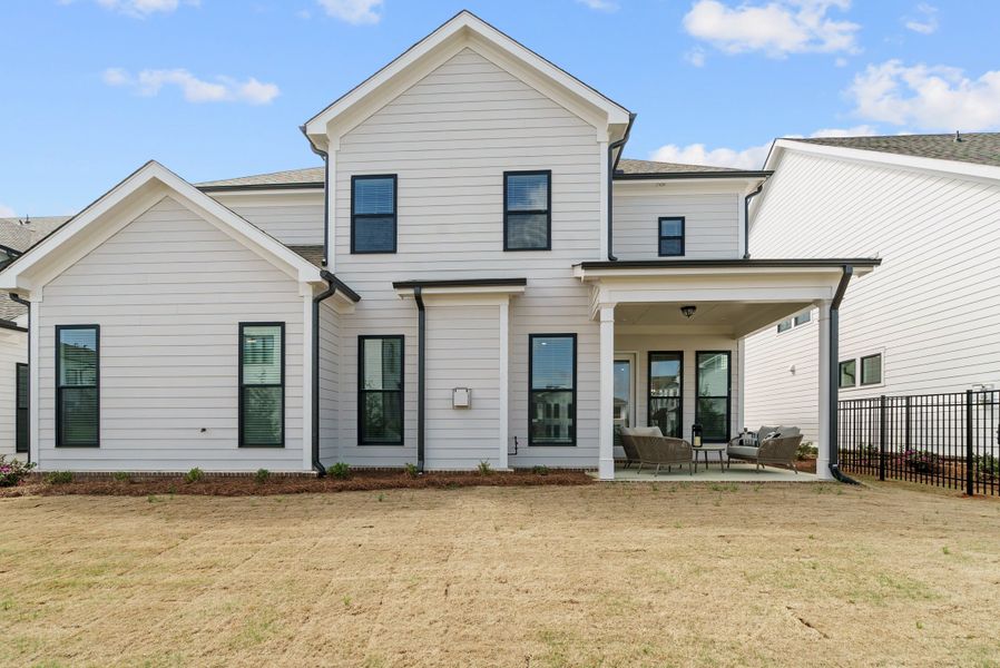 Representative exterior photo of a completed home built from the The Bullard by The Providence Group in Promenade at Sawnee Village, Cumming, GA (Image 22).