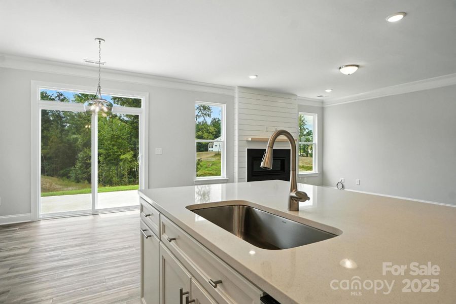 Furnished interior view inside a new home in Hampton Woods, Charlotte (Image 6).