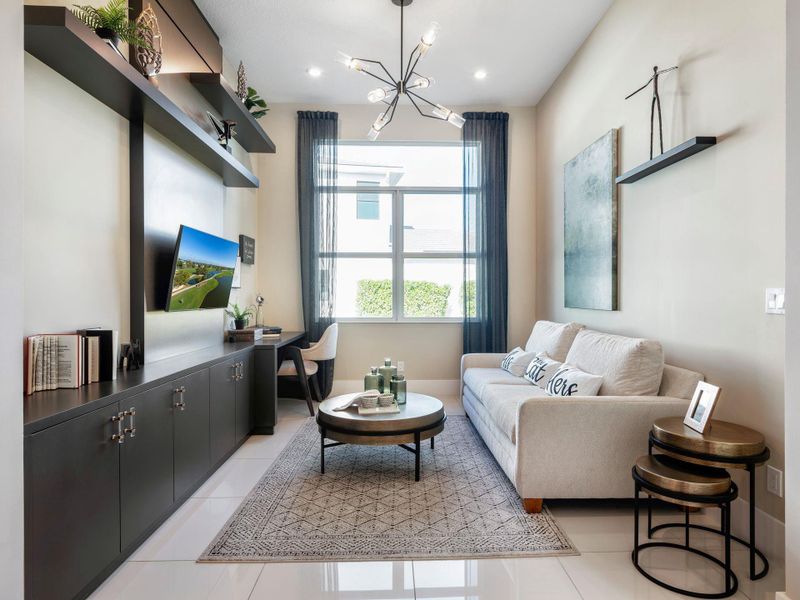 Furnished interior view inside a new home in PGA Village Verano, Port St. Lucie (Image 16).