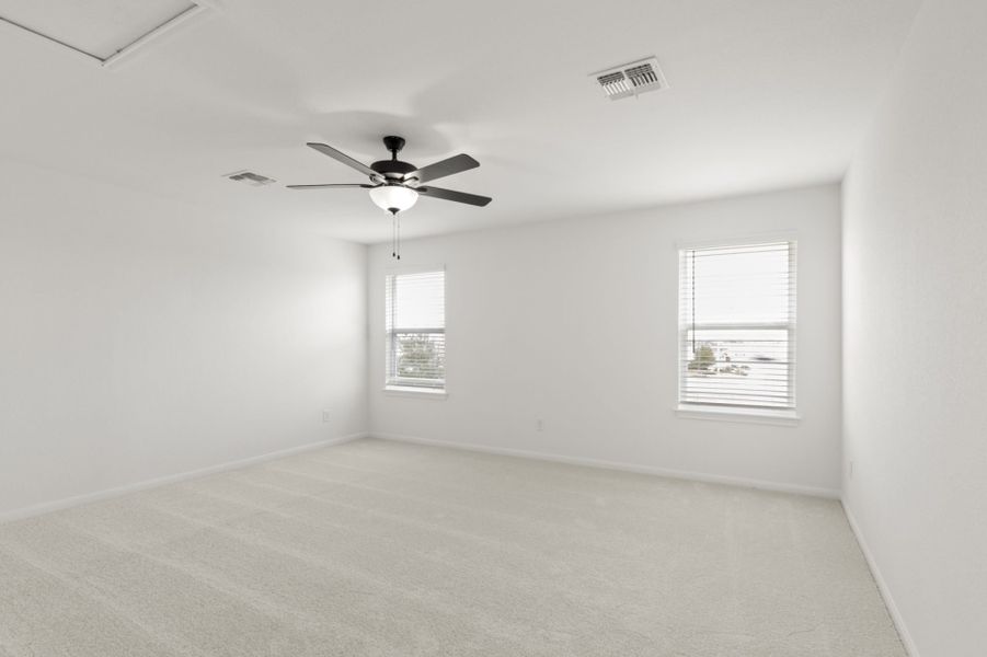 Spacious, unfurnished interior of a new home in Village at Three Oaks, Seguin (Image 27). Spacious, unfurnished interior of a new home in Village at Three Oaks, Seguin (Image 27).
