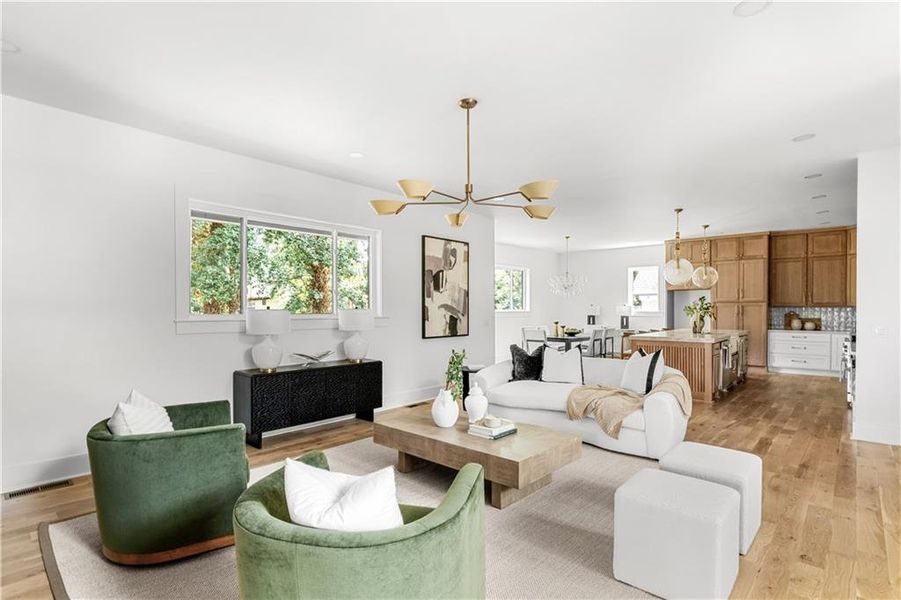 Furnished interior view inside a new home in , Smyrna (Image 9).