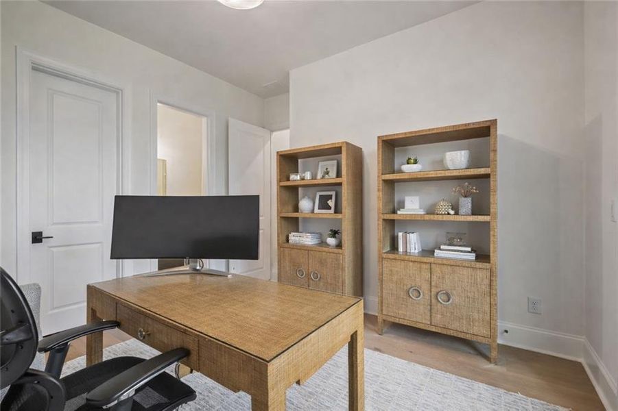 Furnished interior view inside a new home in Waterside Single Family, Peachtree Corners (Image 34).