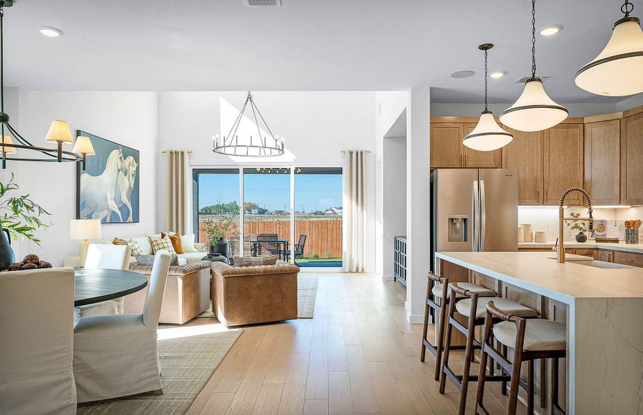 Representative furnished interior of a home built from the Sanford by Pulte Homes in Kuempel Farms, Pflugerville (Image 11).