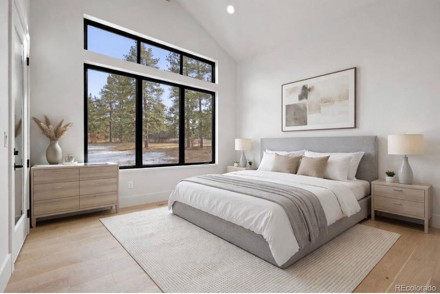 Bedroom 3 main level - virtually staged