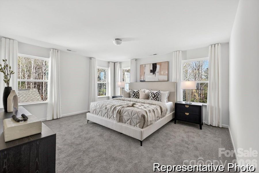 Furnished interior view inside a new home in Morgan Hills, Albemarle (Image 18).
