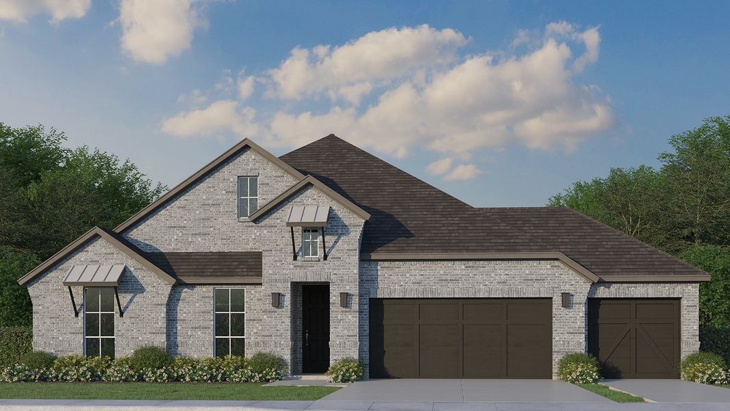 Plan 1683 Elevation C with 3rd Car Garage Plan 1683 Elevation C with 3rd Car Garage