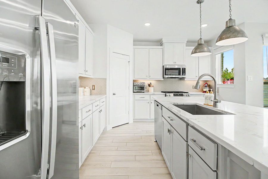 Furnished interior view inside a new home in , Cypress (Image 13).