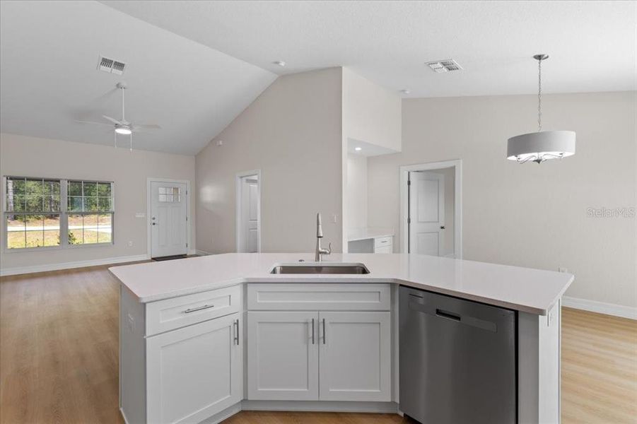 Furnished interior view inside a new home in , Citrus Springs (Image 18).