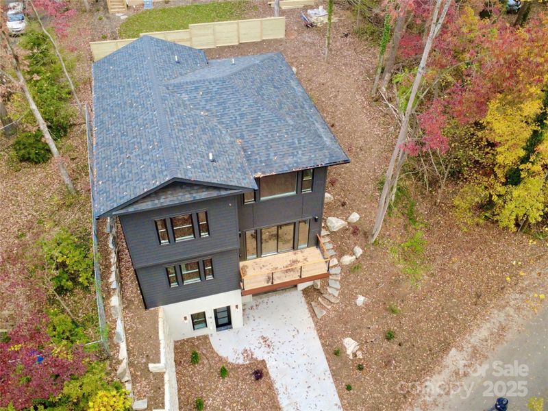 Exterior details and patio area of a home in , Asheville (Image 2).