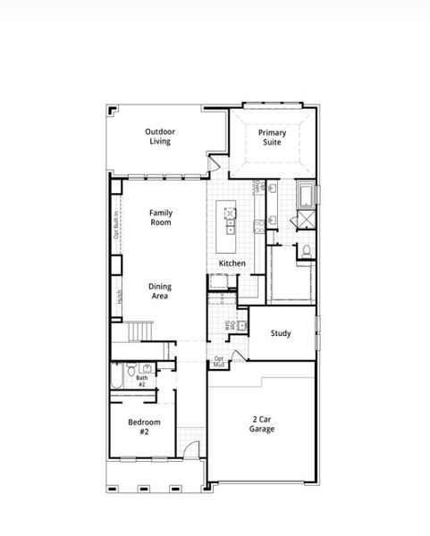 2D floor plan layout for the Fordham Plan by Highland Homes in Wildrye, Waller, TX (Image 5). 2D floor plan layout for the Fordham Plan by Highland Homes in Wildrye, Waller, TX (Image 5).