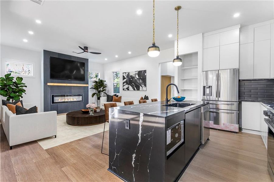 Furnished interior view inside a new home in , Atlanta (Image 11). Furnished interior view inside a new home in , Atlanta (Image 11).