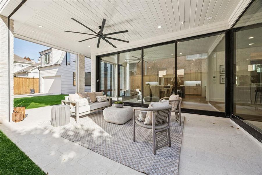 Exterior details and patio area of a home in , University Park (Image 4).