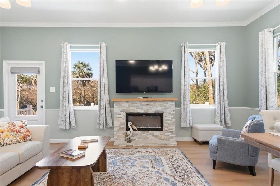 Furnished interior view inside a new home in , Flagler Beach (Image 45).