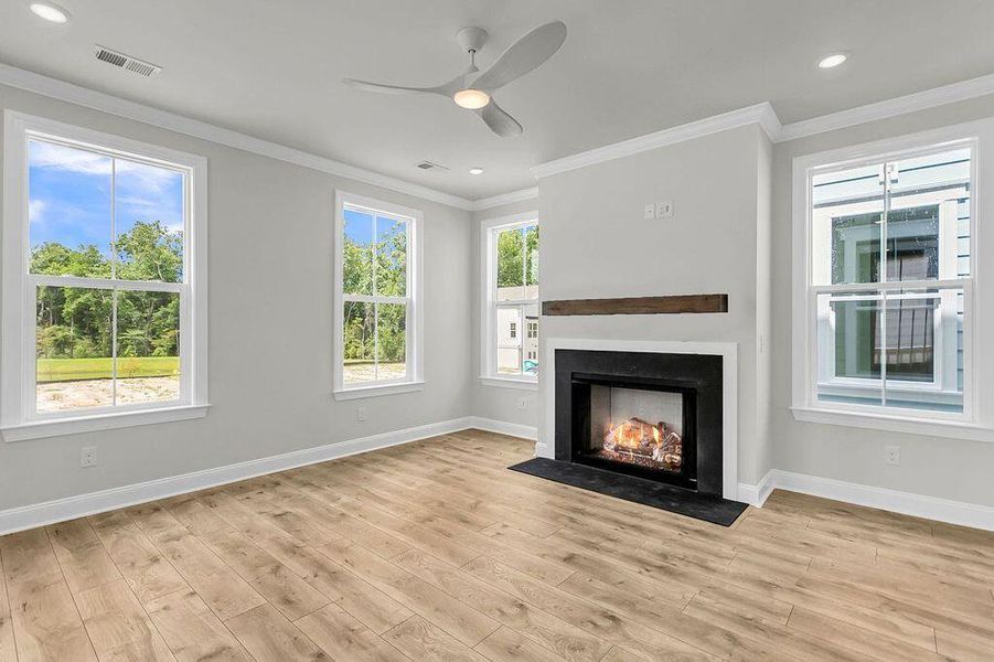 Spacious, unfurnished interior of a new home in Heron Preserve, Hanahan (Image 42).