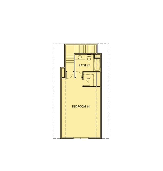 2D floor plan layout for the Harrison by Kerley Family Homes in The Estates at Hurricane Pointe, Douglasville, GA (Image 9).
