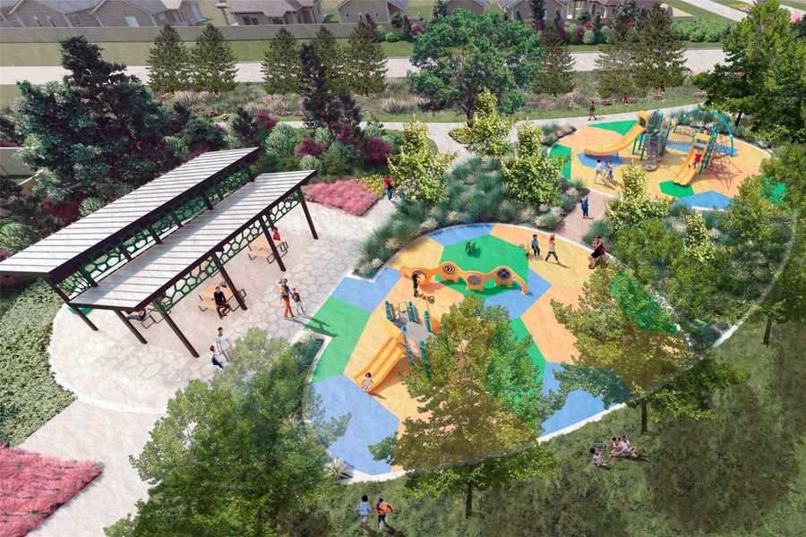 Community amenities in Creekland Village at Bridgeland, Cypress (Image 21).