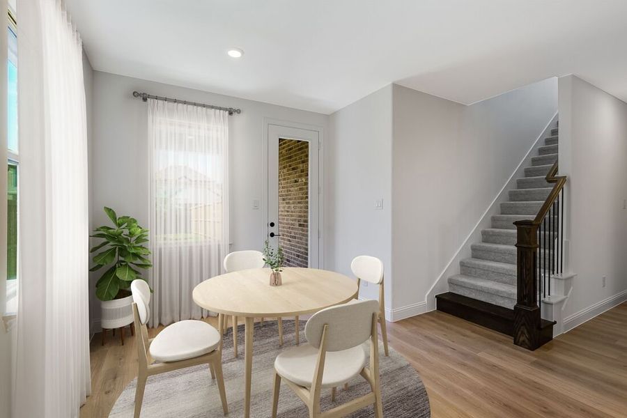 Representative furnished interior of a home built from the Tartini by Taylor Morrison in Cross Creek Meadows 40s, Celina (Image 8).