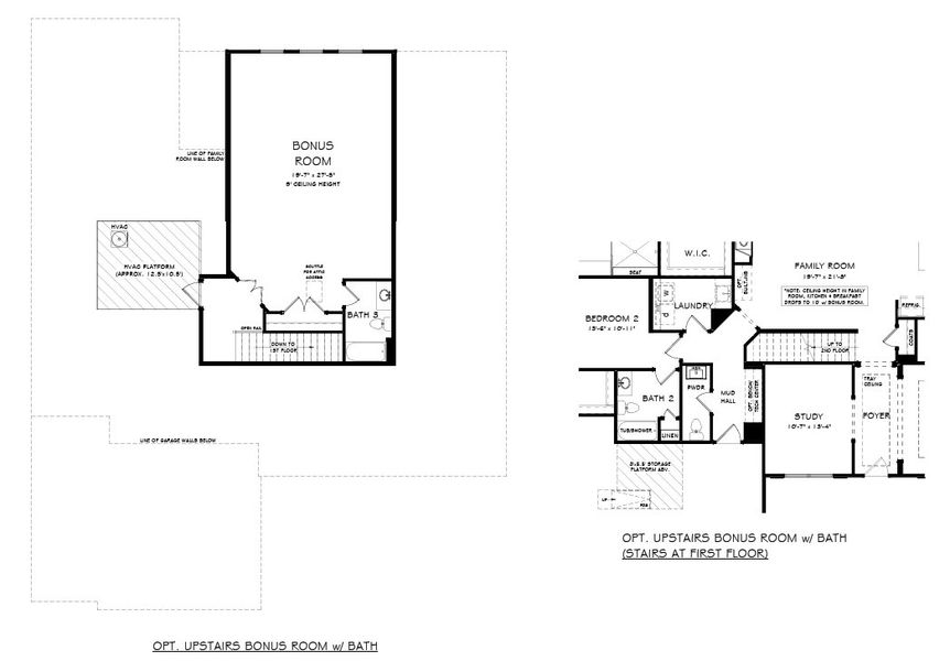 2D floor plan layout for the The Thornhill by Patrick Malloy Communities in Horizon at Laurel Canyon, Canton, GA (Image 5).