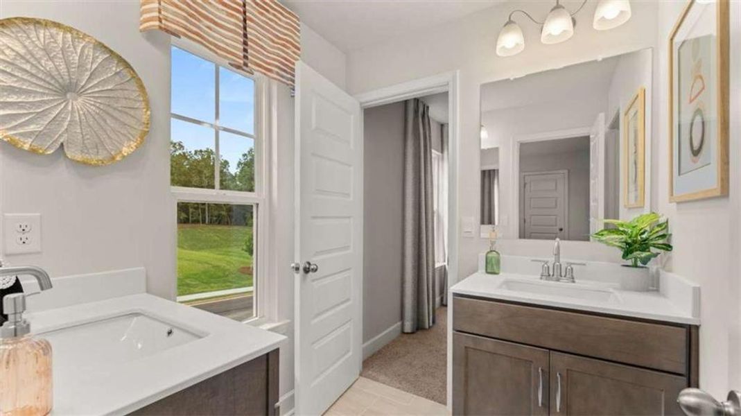 Furnished interior view inside a new home in Heritage Pointe, Senoia (Image 49).